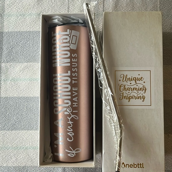 OneBttl , School Nurse Insulated water bottle, never opened. - Picture 1 of 6